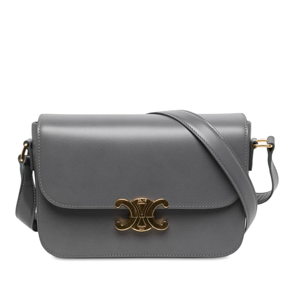 Pre-Loved Celine Classique Shiny Calfskin Triomphe Crossbody